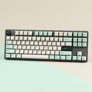 DROP DCX Jasmine Keycap Set, Doubleshot ABS, Cherry MX Style Keyboard Compatible with 60%, 65%, 75%, TKL, WKL, Full-Size, 1800 layouts and More