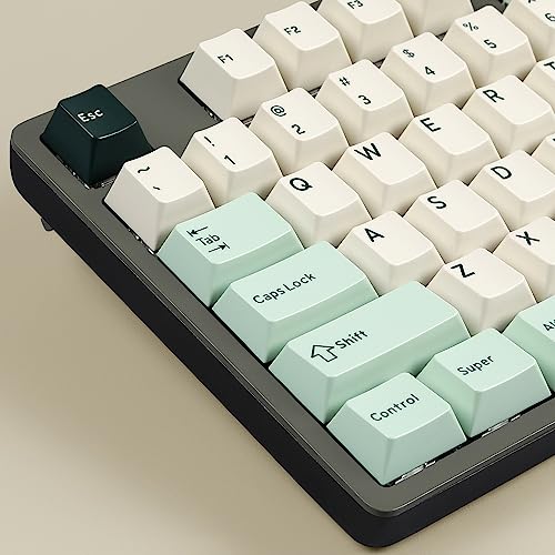 DROP DCX Jasmine Keycap Set, Doubleshot ABS, Cherry MX Style Keyboard Compatible with 60%, 65%, 75%, TKL, WKL, Full-Size, 1800 layouts and More