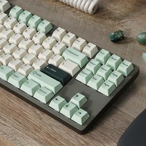 DROP DCX Jasmine Keycap Set, Doubleshot ABS, Cherry MX Style Keyboard Compatible with 60%, 65%, 75%, TKL, WKL, Full-Size, 1800 layouts and More