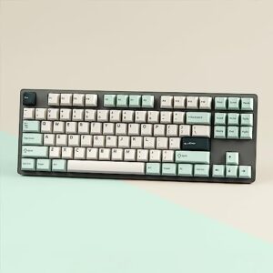 DROP DCX Jasmine Keycap Set, Doubleshot ABS, Cherry MX Style Keyboard Compatible with 60%, 65%, 75%, TKL, WKL, Full-Size, 1800 layouts and More