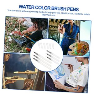 STOBOK 6pcs Water Color Pens Oil Painting Set Oil Painting Brushes Water Color Brush Pens Watercolor Brush Pens Refillable Paint Pen Water Coloring Brush Pen Water Soluble Colored Pencils