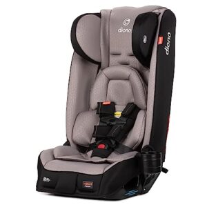 diono radian 3rxt special edition slim fit 3 across all-in-one convertible car seat, rear-facing, forward-facing & high-back booster, gray oyster