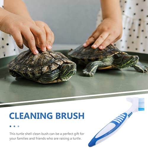 Ipetboom Mini Brush Denture Cleaning Brush Double Sided Denture Toothbrush Deep Clean Brush Small Cleaning Brush Detail Cleaning Scrub Brush False Teeth Cleaning Tool Blue Cleaning Brushes