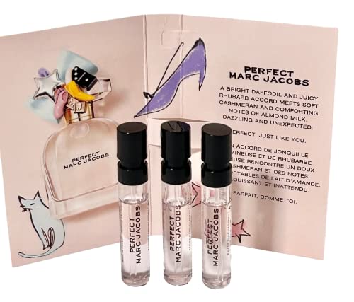 Marc Jacobs Perfect Sample Women Perfume Spray 1.2 ml / 0.04 oz - set of 3