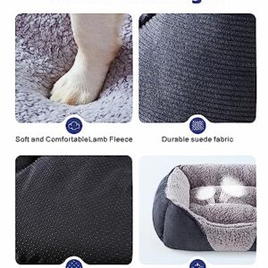 AIPERRO Dog Beds for Small Dogs, Dog Bed Small Size Dog Washable, Orthopedic Dog Bed Indoor, Sofa Bed Soft Sleeping Puppy Dog Beds Breathable Cuddler Pet Bed with Anti-Slip Bottom 20 * 19In