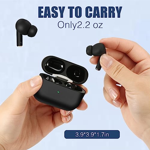 beiwin Wireless Earbuds, 5.3 Bluetooth Stereo Earbuds with Built-in Microphone, Smart Touch Control Wireless Headphones for iPhone/Samsung/iOS/Android