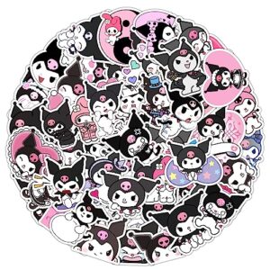 kawaii stickers kuro cartoon mi stickers cute image graffiti stickers for kids and girls diy kawaii sticker laptop bedroom decoration water cup waterproof stickers 50 pcs