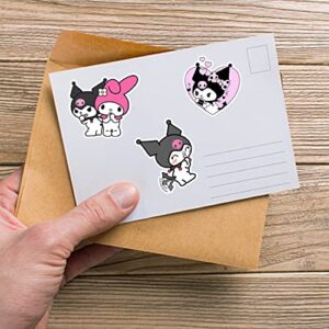 Kawaii Stickers Kuro Cartoon Mi Stickers Cute Image Graffiti Stickers for Kids and Girls DIY Kawaii Sticker Laptop Bedroom Decoration Water Cup Waterproof Stickers 50 Pcs