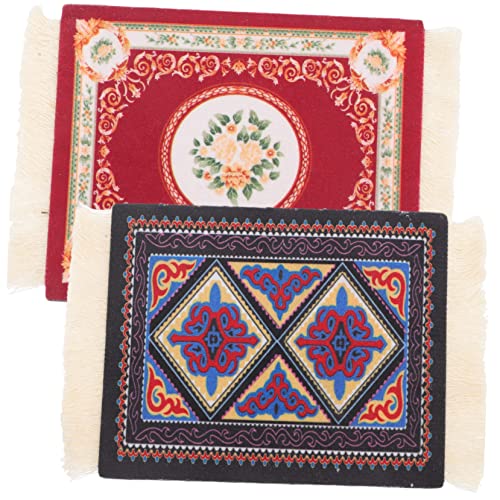 Homoyoyo 2pcs Vintage Tassel Coaster Round Jute Placemats Hot Pot Trivet Cloth Fabric Place Mats Vintage Coasters Farmhouse Jute Table Mats Ethnic Placemat Woven Coasters Ethnic Placemats