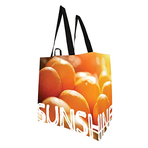 Earthwise Reusable Grocery Shopping Bags Extremely Durable Multi Use Large Stylish Fun Foldable Water-Resistant Totes