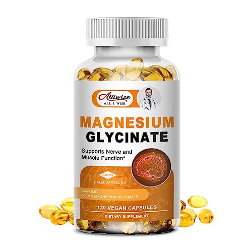 Magnesium Supplement Softgels, Easy Absorption Magnesium Glycinate 400mg with Vitamin B6,D3, High Bioavailability Magnesium for Sleep & Calm Support, Nervous, Muscle & Bone Health