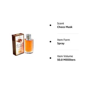 Choco Musk-Al-Rehab Eau De Spray Perfume 50ML, 1 Fl Oz (Pack of 1)