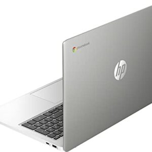 HP 2022 15.6" HD chromebook Laptop, Intel Pentium N6000 Processor, 8GB LPDDR4 RAM, 64GB Emmc Storage, Intel HD Graphics, 720P HD Webcam, Mineral Silver, Chrome OS, 128GB SnowBell USB Card