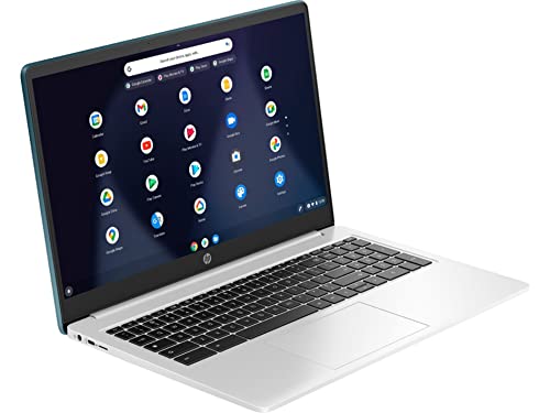 HP 2022 15.6" HD chromebook Laptop, Intel Pentium N6000 Processor, 8GB LPDDR4 RAM, 64GB Emmc Storage, Intel HD Graphics, 720P HD Webcam, Mineral Silver, Chrome OS, 128GB SnowBell USB Card