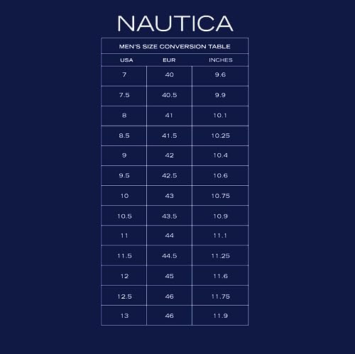 Nautica Men's Lace-Up Boat Shoe,Two-Eyelet Casual Loafer, Fashion Sneaker-Malad-Black Tan -10