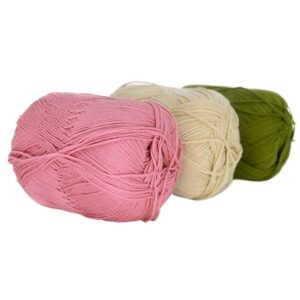 50g/Ball 100% Cotton Baby Yarn for Knitting Baby Sweaters Shoes Hats Yarn (Color : 03)