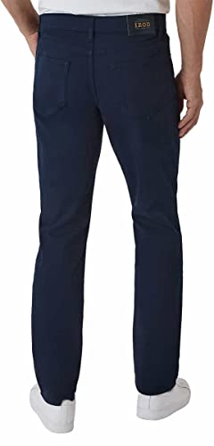 IZOD Mens Mid-Weight Comfort Stretch Knit Denim 5 Pocket Pant (as1, Waist_Inseam, Numeric_36, Numeric_29, Blue)