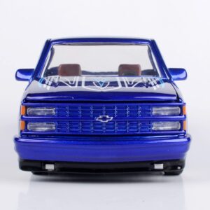 All Star Toys Motormax 1992 Chevy 454SS Pickup Lowrider Truck Candy Blue 1/24 Diecast Model Exclusive Get Low 79036