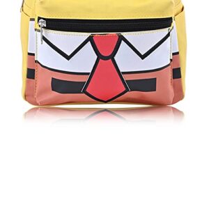 SpongeBob SquarePants Nickelodeon Leather Backpack - Girls, Boys, Teens, Adults - Officially Licensed Spongebob 10 Inch Allover Faux Leather Mini Backpack