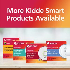 Kidde Smart Smoke Detector, WiFi, Alexa Compatible Device, Hardwired w/Battery Backup, Voice & App Alerts