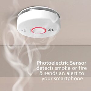 Kidde Smart Smoke Detector, WiFi, Alexa Compatible Device, Hardwired w/Battery Backup, Voice & App Alerts