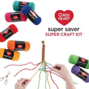 Red Heart Super Saver Super Yarn Craft Kit for Knitting, Crocheting, Crafts & Amigurumi Projects