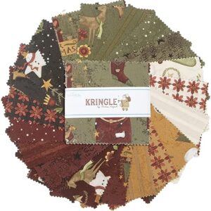 Teresa Kogut Kringle 5" Stacker 42 5-inch Squares Charm Pack Riley Blake Designs 5-13440-42