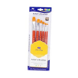 clear pencil case 6pcs set acrylic paint brush set kits for suit water coloring paint set paint brushes paint brushes for acrylic brush watercolor brush oil brush colored pencil