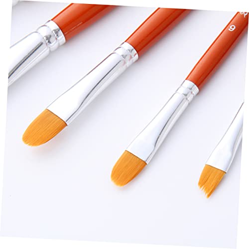 Clear Pencil Case 6pcs Set Acrylic Paint Brush Set Kits for Suit Water Coloring Paint Set Paint Brushes Paint Brushes for Acrylic Brush Watercolor Brush Oil Brush Colored Pencil
