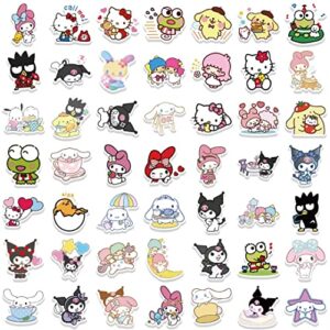 Cute Stickers Kawaii Stickers for Kids, 100PCS Anime Stickers Pack, Dovipta Vinyl Waterproof Stickers for Water Bottles Laptop Skateboard Guitar Decals, Gift for Teens, Adults, Party Supplies (San 100)