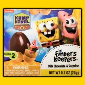 SpongeBob SquarePants Finders Keepers, Kamp Koral Collectible Character and Chocolate Eggs, (Pack of 3)