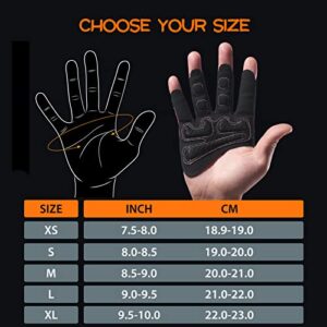 SueStar Partial Weight Lifting Gloves, 3/4 Finger Workout Gloves for Men Women, Full Palm Protection & Silicone Grip Gym Gloves for Weightlifting Exercise Fitness Smartwatch Friendly (Black, Small)