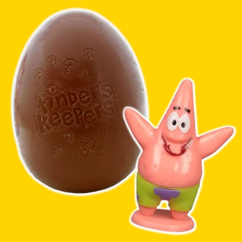 SpongeBob SquarePants Finders Keepers, Hollow Chocolate Egg with Kamp Koral Collectible Characters Inside, (Pack of 6)