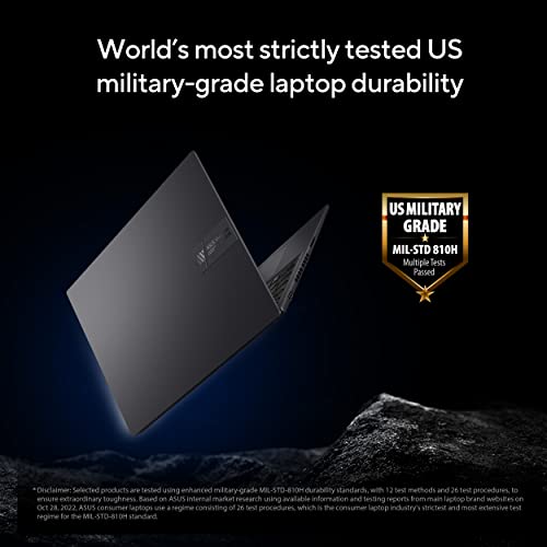 ASUS Vivobook 16X OLED Laptop, 16” 3.2K 120Hz Display, Intel Core i9-13900H CPU, NVIDIA Geforce RTX 4060 GPU, 32GB RAM, 1TB SSD, Windows 11 Home, Indie Black, K3605VU-ES94