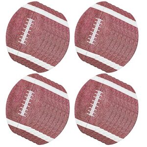 100pcs glitter football cutouts sports ball bulletin board football shape paper cuts party decorations for sports theme party baby shower birthday classroom game day wall decor supplies
