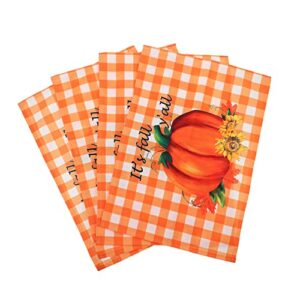 cabilock 4pcs pumpkin placemats coffee coasters fall wedding decor jute placemat new year eve decor pumpkin doilies place mats tablemat table mats for restaurant table adornments meal mats