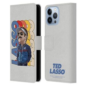 head case designs officially licensed ted lasso lasso season 3 bobbleheads leather book wallet case cover compatible with apple iphone 13 pro max
