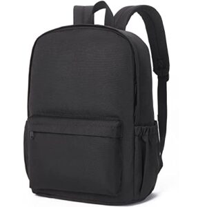 telena school backpack for boys classic middle high school backpack bookbag for teen girls boys kids, black