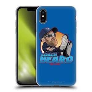 head case designs officially licensed ted lasso coach beard season 3 bobbleheads soft gel case compatible with apple iphone xs max