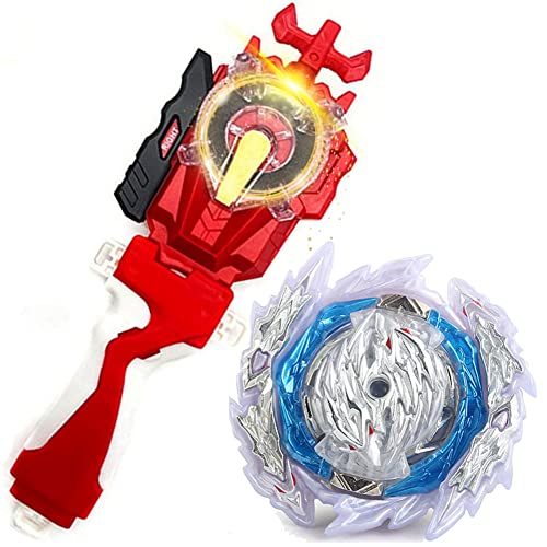 B-189 Guilty Longinus Bay Blades for 8-12,Sparking Launcher Bey Battle Burst Toy Battling Tops Gaming Top Toys Left Right Launcher Grip Play Blade Blades for Boys 6-8 Birthday Party Gift