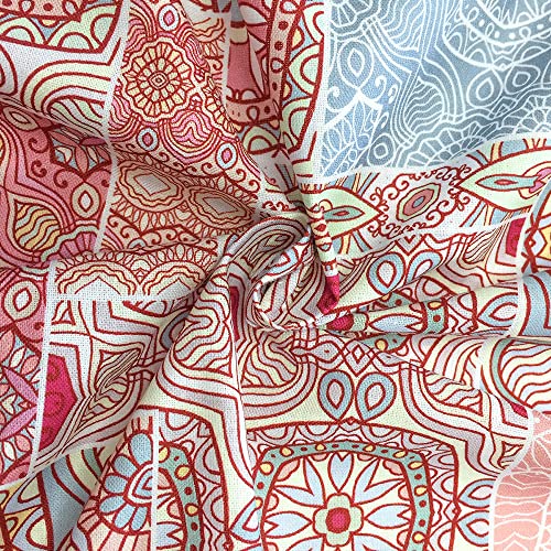 Cotton Fabric by The Yard for Quilting, Sewing DIY, Craft Projects & More (2 Yards, Pattern5033-2)