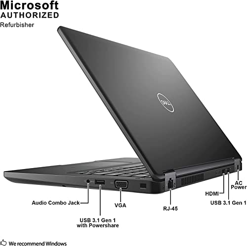 Dell Latitude 5490 Business Laptop 14" FHD (1920x1080) Display, Intel Core i7-8650 8M Cache Up to 4.20 GHz, 16GB DDR4 RAM 960GB SSD, Backlit Keyboard Wi-Fi Bluetooth Windows 10 Pro (Renewed)