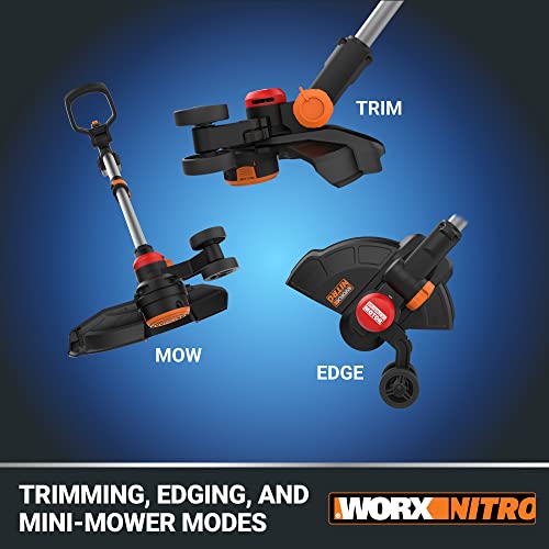 Worx Nitro 20V Brushless 13” Cordless String Trimmer - WG173 (Battery & Charger Included)