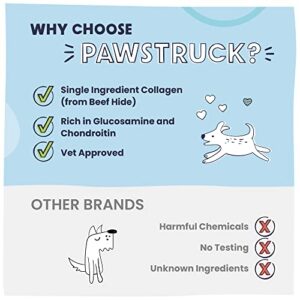 Pawstruck Natural Beef Collagen Rings for Dogs - Vet-Approved Long Lasting Alternative to Traditional Rawhide & Bully Sticks - High Protein Dental Treat w/Glucosamine & Chondroitin - 3 Pack