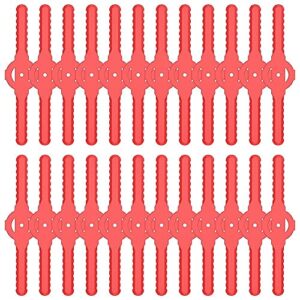 tool part for string trimmer head blades replace 24 pc plastic cutter blades replacement for cordless grass trimmer