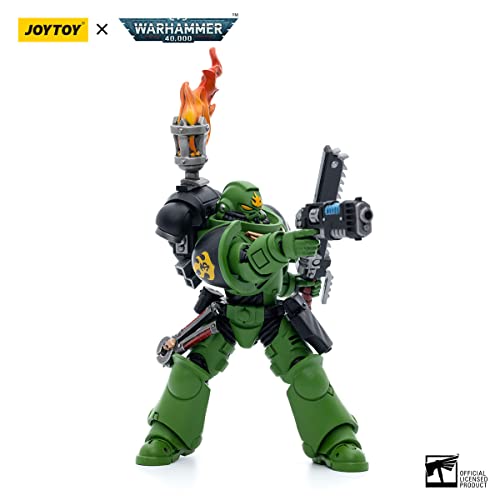 JOYTOY 1/18 Action Figures Warhammer 40K Mecha Model Salamanders Assault Intercessors Sergeant Tsek'gan