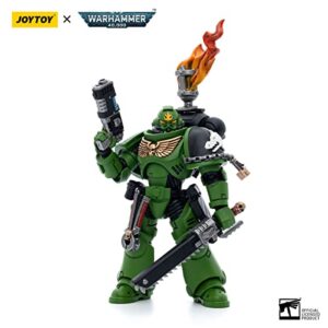 JOYTOY 1/18 Action Figures Warhammer 40K Mecha Model Salamanders Assault Intercessors Sergeant Tsek'gan