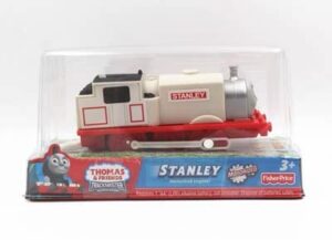 motorized stanley train engine toy set, battery-powered train’s friend toy set ，toddlers train toys for age 3 4 5 6 7 8 kids boys girls (stanley)