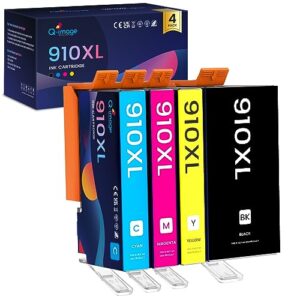 910xl ink cartridges replacement for hp 910 xl ink compatible with officejet pro 8020 8025 8028 8035 8015 printer (1 black,1 cyan,1 magenta,1 yellow) 4 combo pack