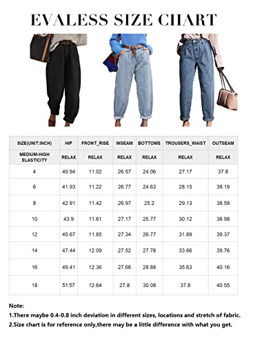 EVALESS Cargo Jeans for Women Casual Baggy High Rise Straight Leg Boyfriend Pants Y2K Trousers Streetwear Pant with Pockets White 12